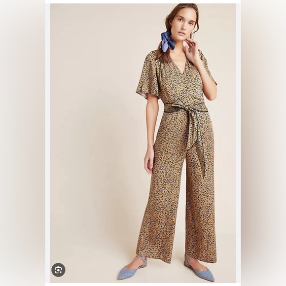 GREYLIN x ANTHROPOLOGIE Galena Wide-Leg Jumpsuit - Picture 1 of 3